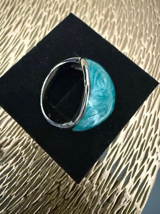 Anillo turquesa plata - nuevo
