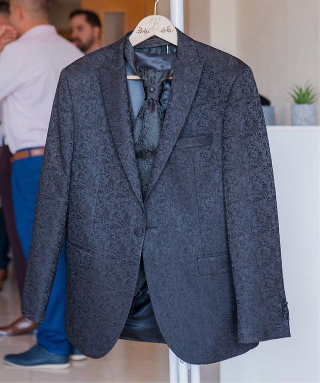 Abito da cerimonia da sposo/sposa nero da uomo