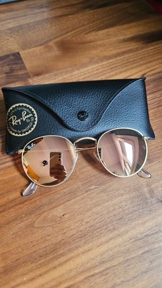 Gafas de sol Ray-Ban Round Metal: rosa/marrón