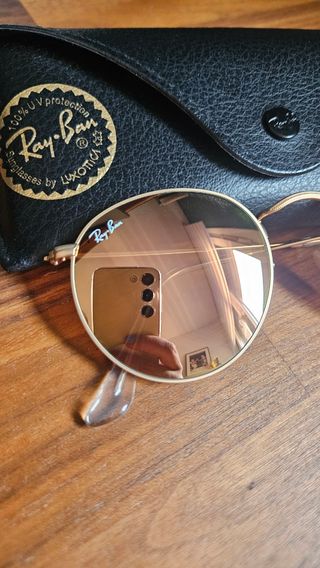 Gafas de sol Ray-Ban Round Metal: rosa/marrón