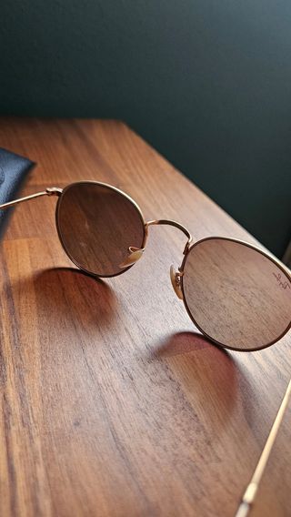 Gafas de sol Ray-Ban Round Metal: rosa/marrón