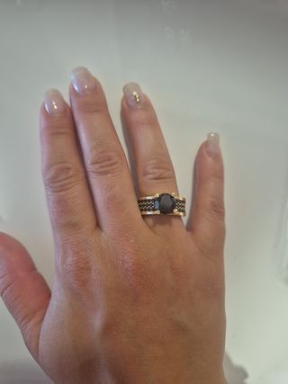 Anillo Bulgari oro 14k - Negro/Dorado