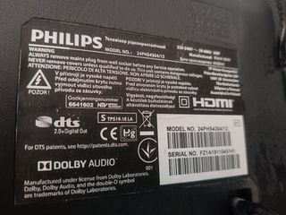 TV Philips 24" HD Ready y soporte pared