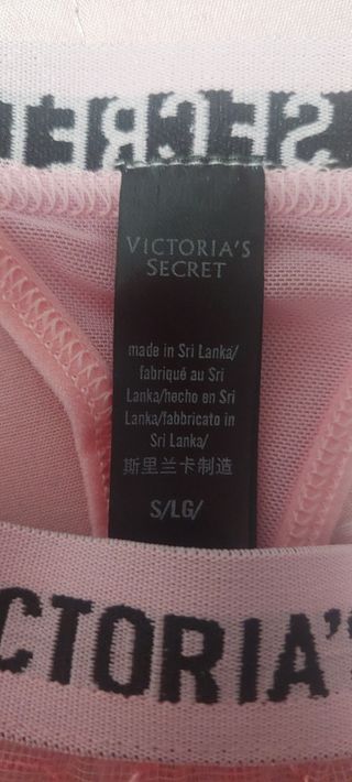 Conjunto Victoria's Secret rosa. Talla S