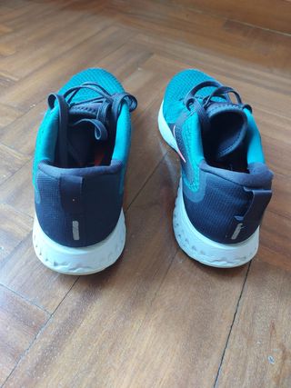 Zapatillas Nike React - Azul Verde
