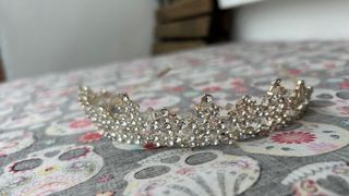 Tiara novia - Plata y briilantes. Novias Pina