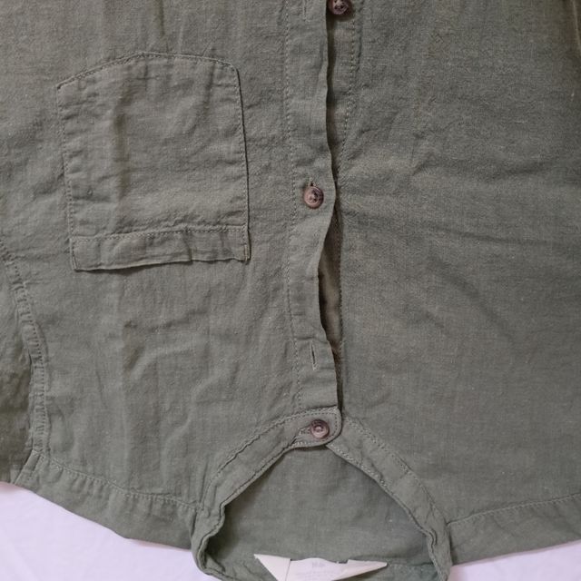 Camisa verde manga larga