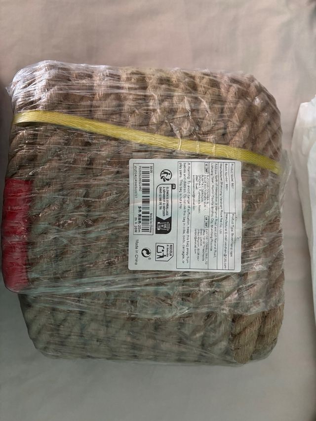 Cuerda yute 100%: Resistente NUEVA