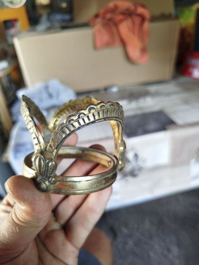 Corona Bronce Antigua Decoracion