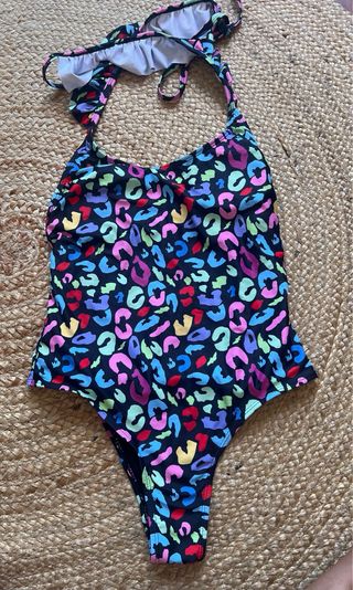 Bañador leopardo multicolor