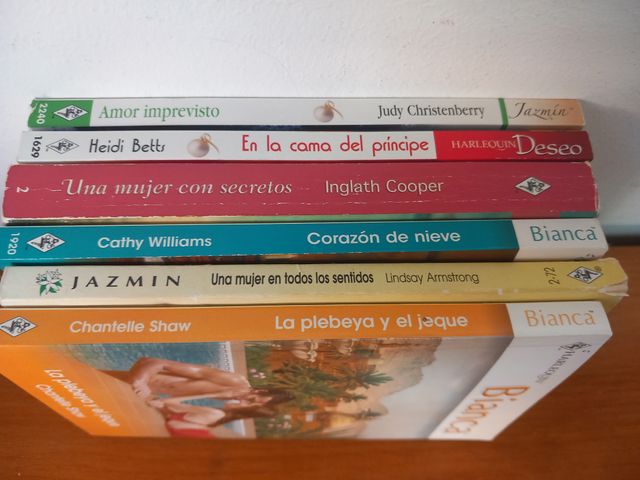 Lote 6 libros. N Romántica. HARLEQUIN
