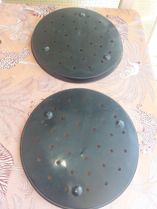 2x Planchas perforadas para pizza