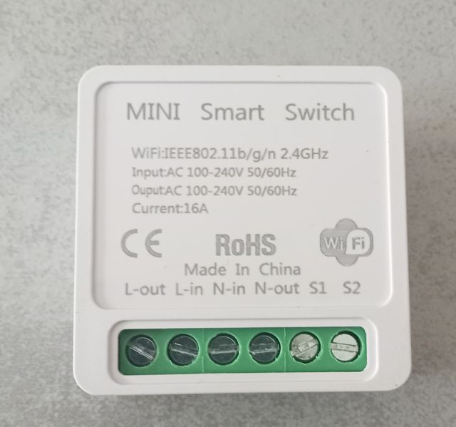 Mini Interruptor Inteligente WiFi 16A