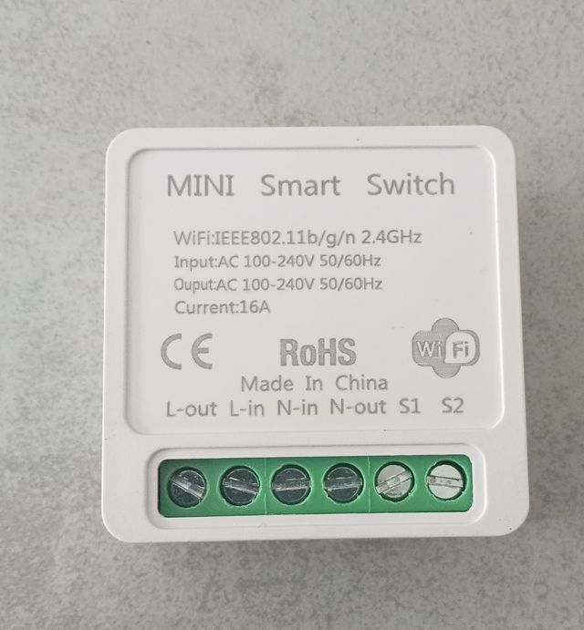 Mini Interruptor Inteligente WiFi 16A