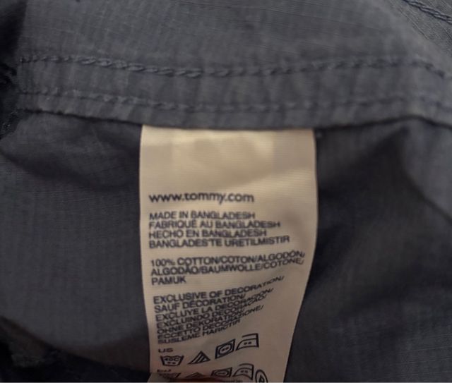 Pantalones pirata Tommy Hilfiger - azul grisáceo