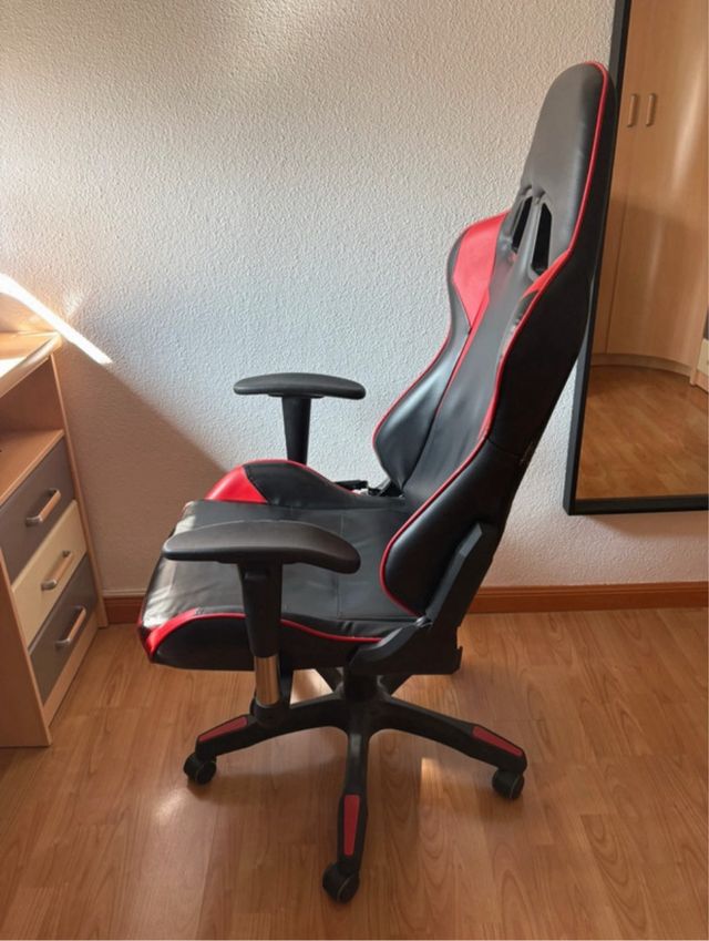 Silla Gaming Ergonómica Negra/Roja