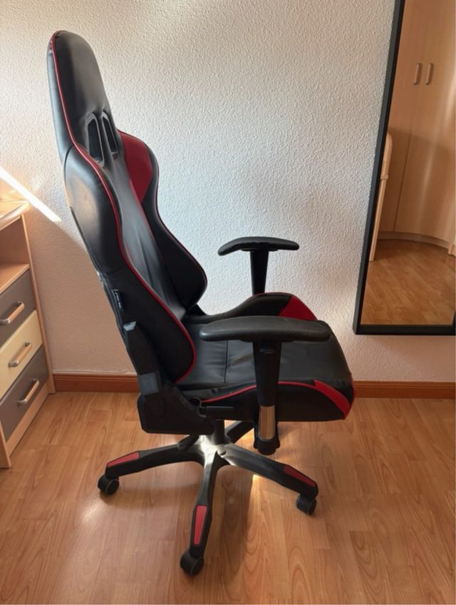 Silla Gaming Ergonómica Negra/Roja