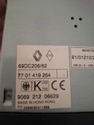 Radio Cassette Renault Mégane I