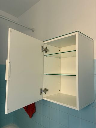 Armario baño blanco 58x40cm. Godmorgon. Ikea.