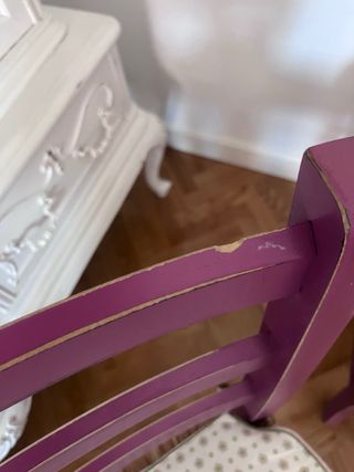 2 Sillas madera color Magenta. Recoger domicilio