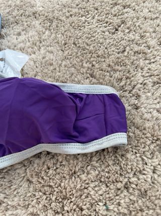 Tanga para Hombre Morado/Plata M