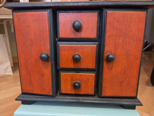 Joyero madera vintage