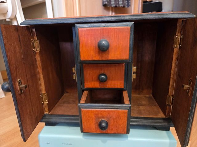 Joyero madera vintage