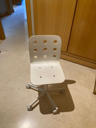 Silla escritorio niño - blanca