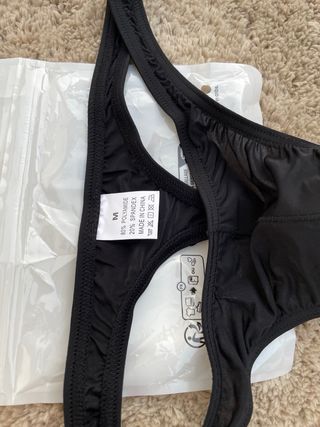 Tanga para Hombre Negro Black M