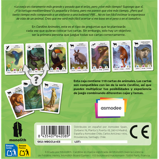 Cardline Animales - Juego de mesa