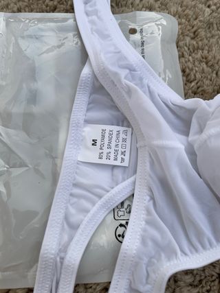 Tanga para Hombre Blanco White M