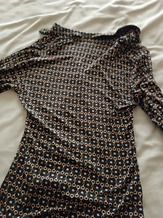 Camiseta negra y marrón - Talla M