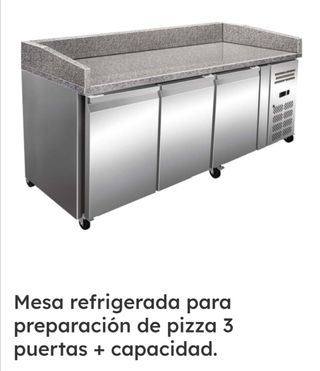 Mesa pizza 3 puertas refrigerada