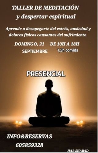 TALLER DE MEDITACIÓN DE 10 A 18H