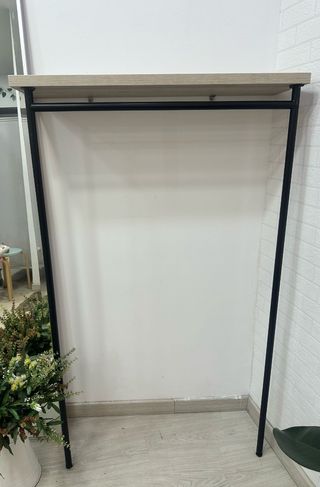 Perchero moderno metal-madera