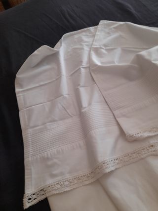 Sábana algodón blancas - Juego 3 piezas