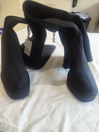 Botas altas Zara - negras
