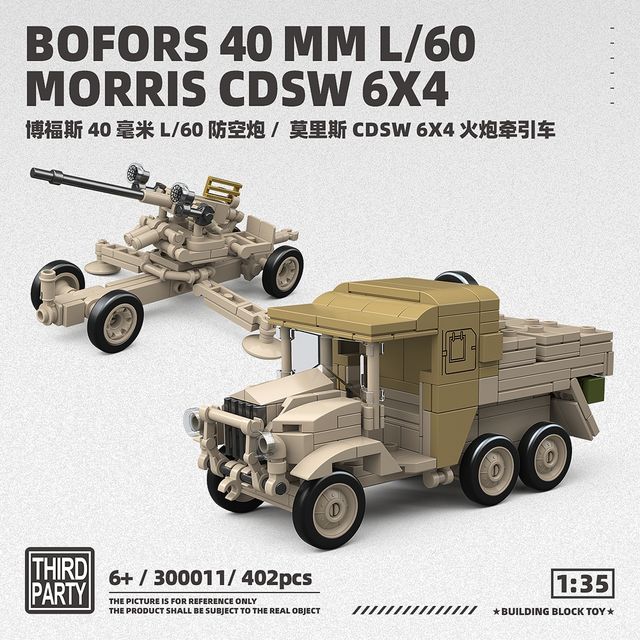 Morris CDSW 6X4 y Bofors 40 mm compatibles lego