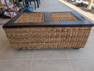Mesa centro ratán 