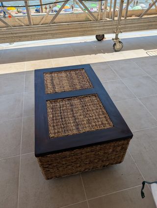Mesa centro ratán 