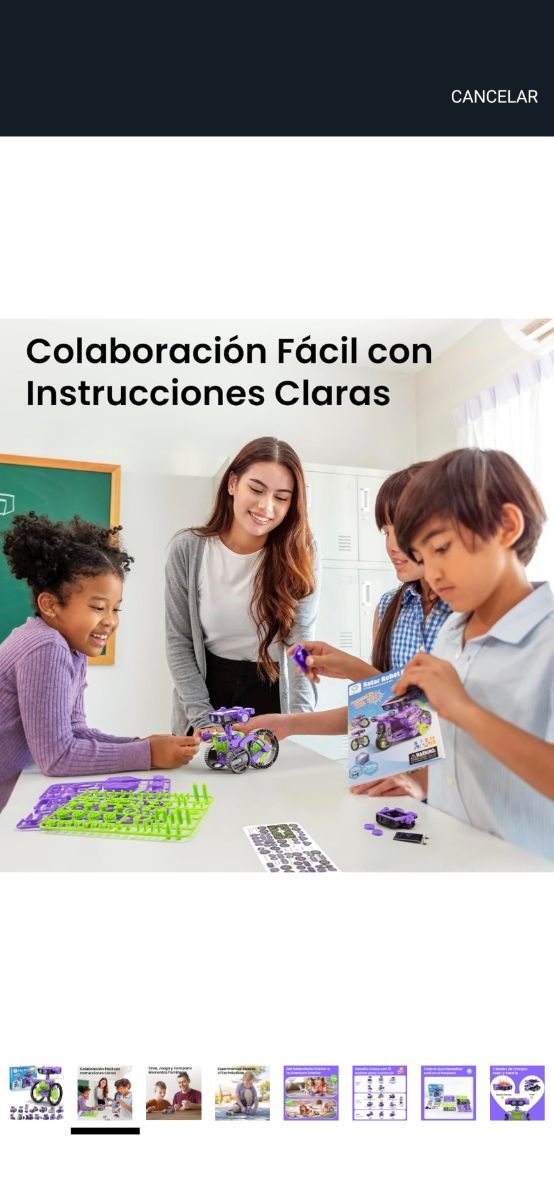 Juguete Kit construcción robótica solar 15 modelos