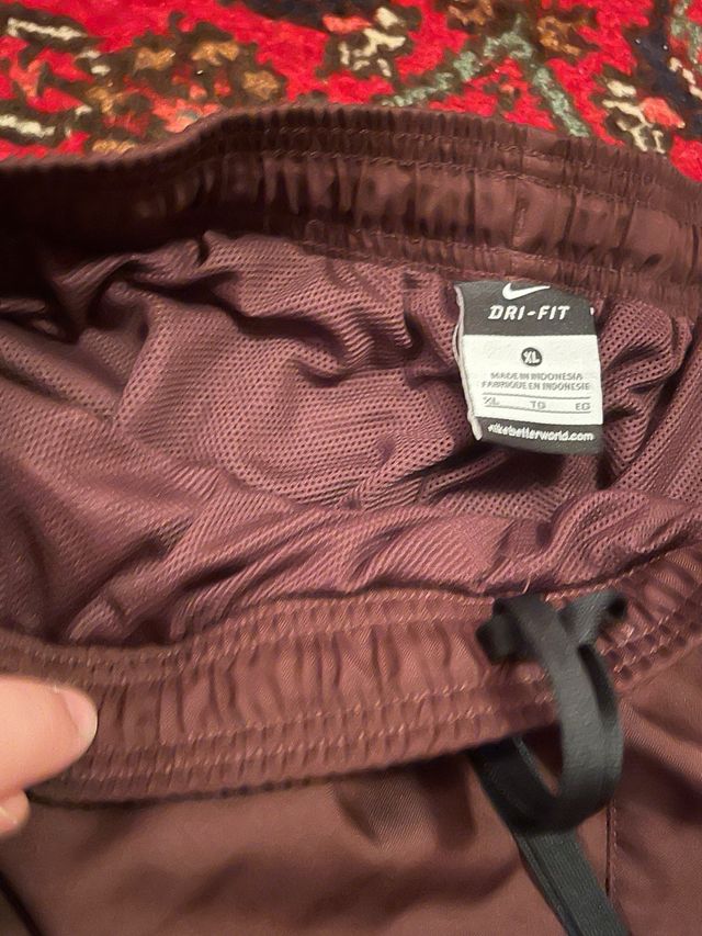 Pantaloni Nike AS Roma borgogna