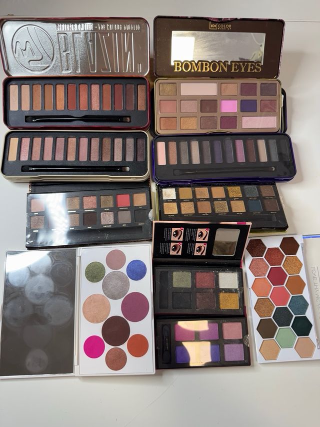 Lote de Paletas sombras ojos W7, IDCOLOR, Crayola