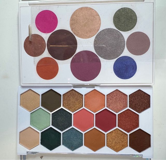 Lote de Paletas sombras ojos W7, IDCOLOR, Crayola
