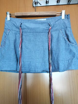Mini falda gris - Talla 34