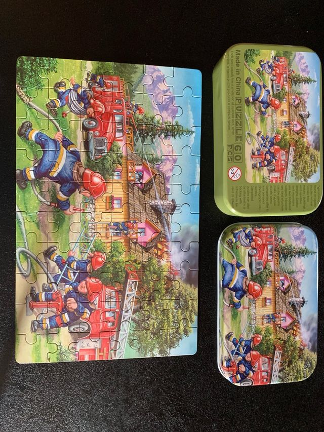 Puzzle 60 piezas Bomberos