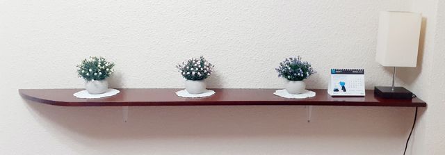 Estanteria madera - repisa semicircular