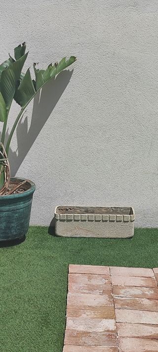 Macetero piedra beige