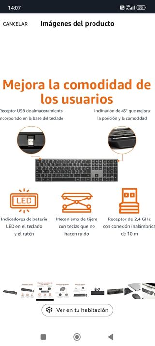 Pack Teclado y ratón bluetooth Amazon Basics