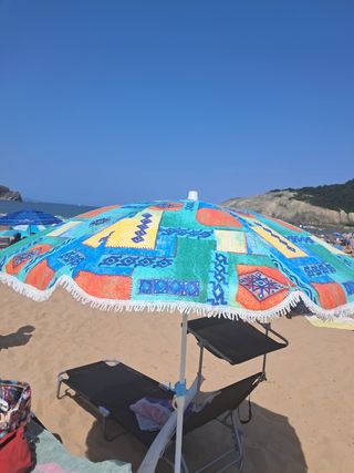 Sombrilla playa multicolor